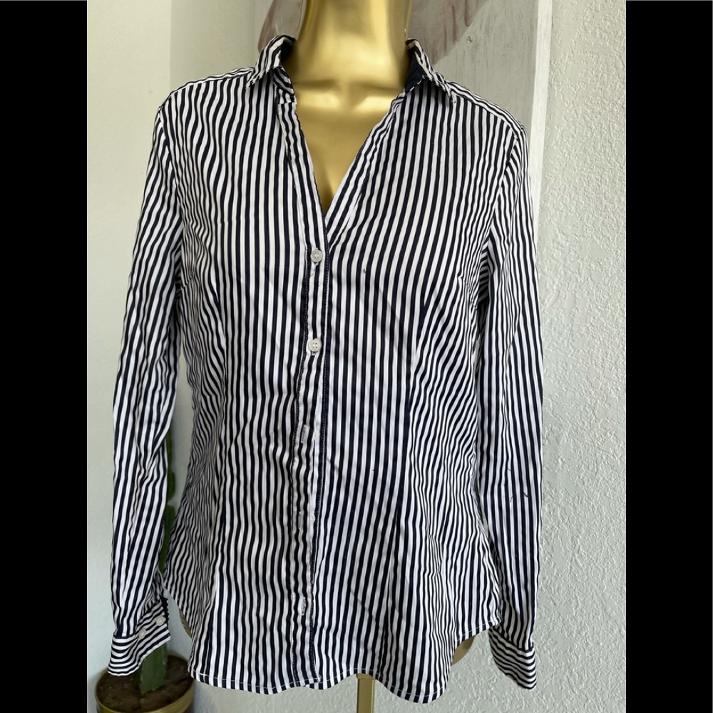 Hm stripe blouse size 8